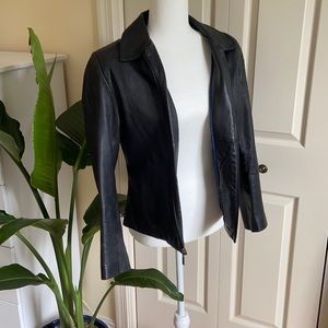 Wilsons Leather Pelle Studio black leather jacket